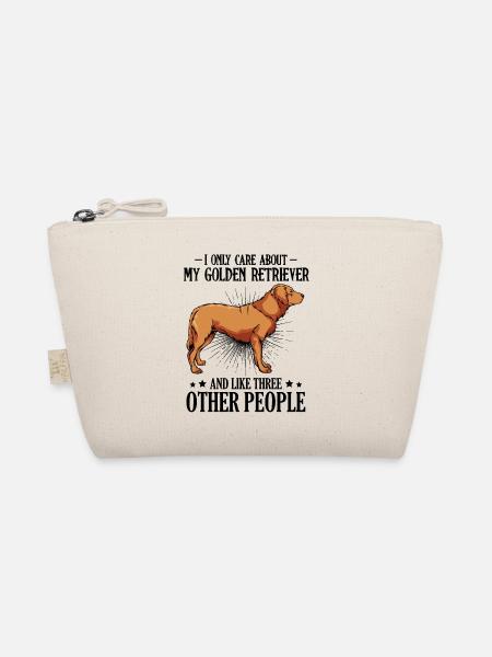 Golden Retriever Side Profile - Organic Pouch - nature