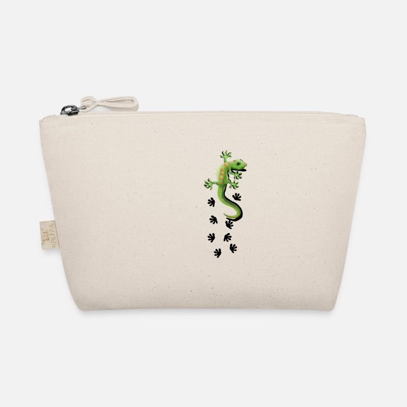 Gecko Motive Gekko Geschenkidee Geckos Echse Asien - Bio-Täschchen - Natur