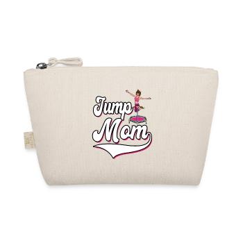 Jumping mom mother trampoline sport - Organic Pouch - nature - Front
