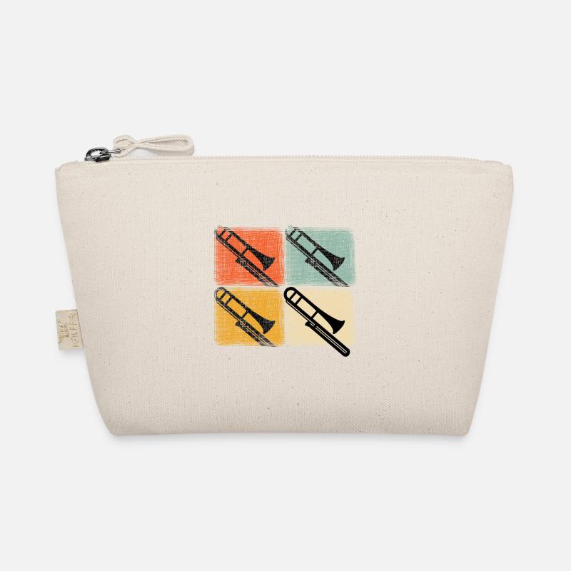 Conception de trombone trombone rétro vintage Trousse biologique