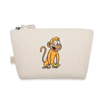 Monkey with banana - Organic Pouch - nature - Front