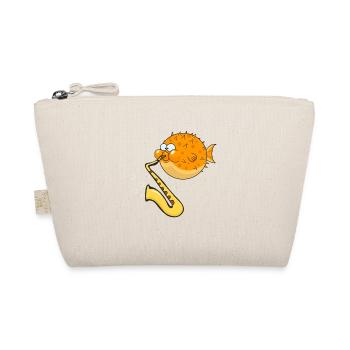 Sweet puffer plays saxophone interpretation - Organic Pouch - nature - Front