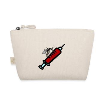 Blood draw mosquito insect bloodsucker syringe bloody - Organic Pouch - nature - Front