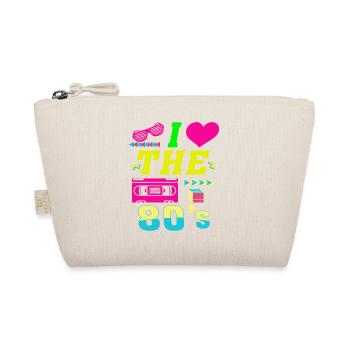 I Love The 80s Gift Clothes Women Men - Organic Pouch - nature - Front