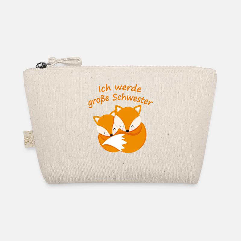 Ich werde Große Schwester Geschenk Mädchen Fuchs Bio-Täschchen