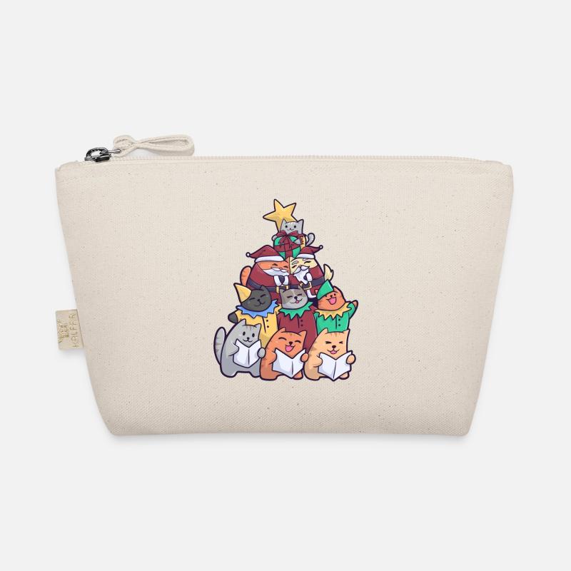 Christmas Cat Christmas tree cats Organic Pouch