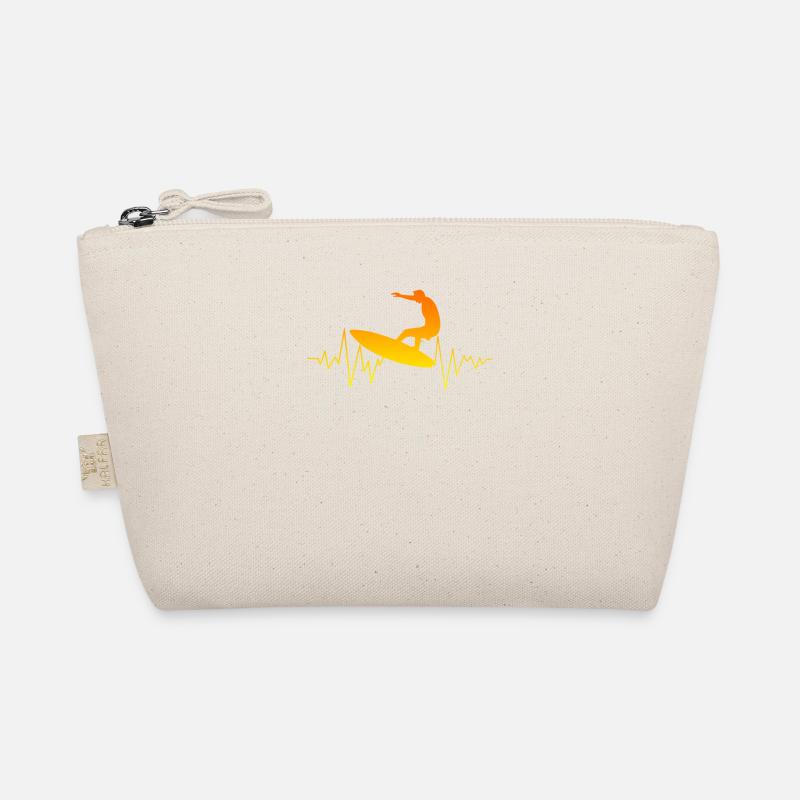 Surfing surfer - Organic Pouch - nature