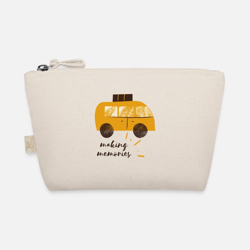 VAN Life Camper Caravan Camping Reise Bus Travel - Bio-Täschchen - Natur