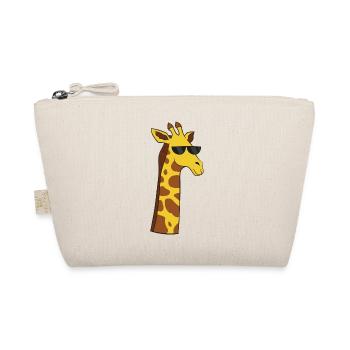 Girafe avec lunettes de soleil Girafe cool - Trousse biologique - nature - Devant