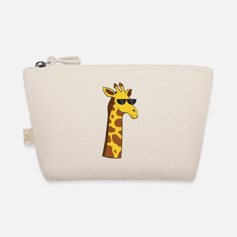 Girafe avec lunettes de soleil Girafe cool Trousse biologique