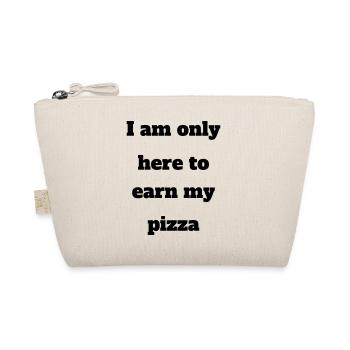 Je ne suis ici que pour gagner ma chemise d'entraînement de pizza - Trousse biologique - nature - Devant
