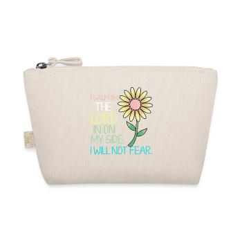 Bible - Psalm 118:6 Verse Flower - Church - Bio-Täschchen - Natur - Vorne