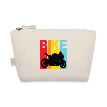 Motorrad Motorradfahrer Bike Maschine Biker - Bio-Täschchen - Natur - Vorne