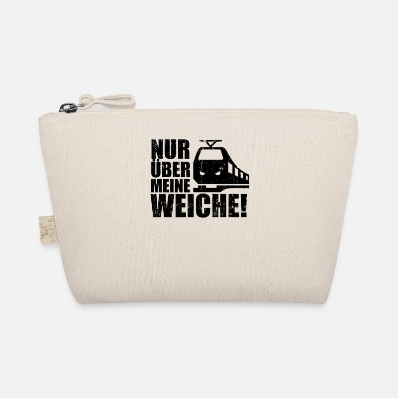 Nur über meine Weiche | Eisenbahn & Modellbahn Bio-Täschchen