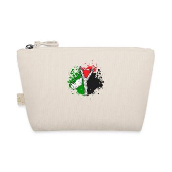 Palestinian flag slingshot Palestine - Organic Pouch - nature - Front