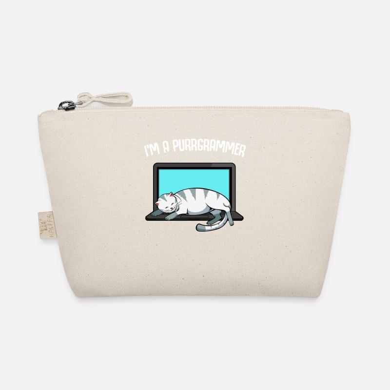 I'm A Purrgrammer - Programmierer Katze auf Tastat Bio-Täschchen