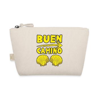 BUEN CAMINO Yellow Shell Pilgrim Humor - Organic Pouch - nature - Front