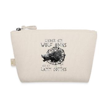 Wikinger Viking Valhalla Odin Thor Nordmann Wolf - Bio-Täschchen - Natur - Vorne