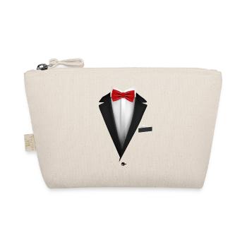 Conception de smoking avec nœud papillon rouge pour les mariages et - Trousse biologique - nature - Devant