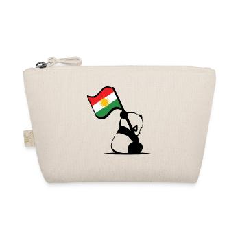 Panda kurde. Panda mignon avec le drapeau du Kurdistan - Trousse biologique - nature - Devant