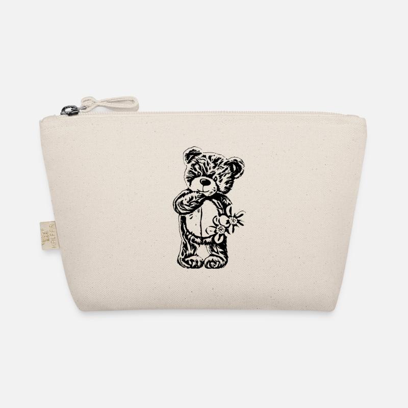 teddy bear - Organic Pouch - nature