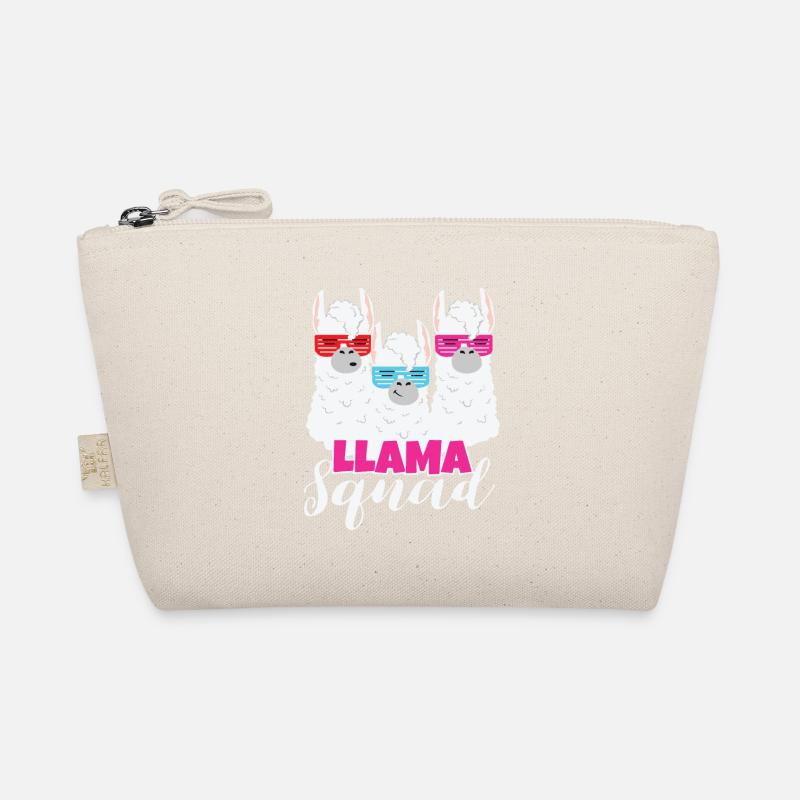 Lama Lama Squad Lama und Alpakas Alpaka - Bio-Täschchen - Natur