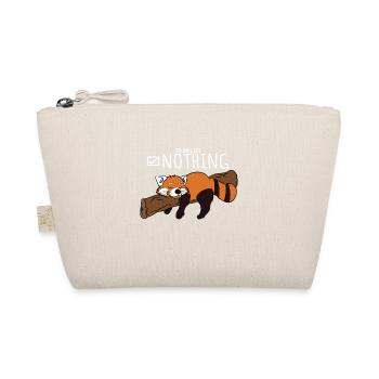 Lazy Red Panda To Do List Nothing - Organic Pouch - nature - Front
