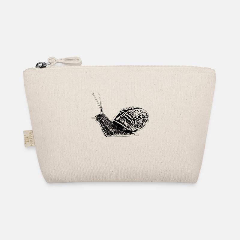 Schnecke - Bio-Täschchen - Natur