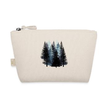 Forest Black and White Wood Sustainability Environment Nature - Organic Pouch - nature - Front