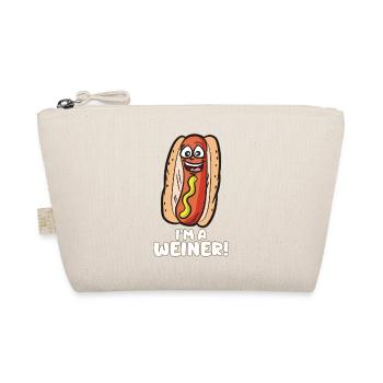 IM A WEINER Cheeky sausage hot dog humor - Organic Pouch - nature - Front