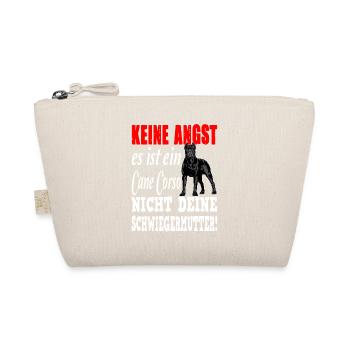 Cane Corso Angst Spruch Hund - Bio-Täschchen - Natur - Vorne