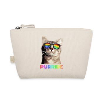 Purride Katze LGBT Gay Pride Parade Regenbogen - Bio-Täschchen - Natur - Vorne