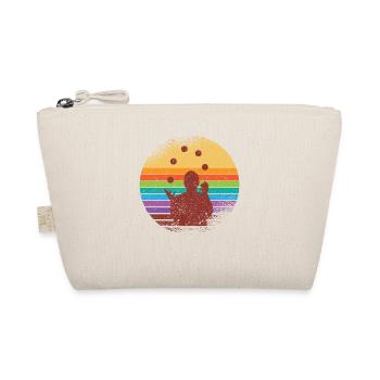Juggling vintage retro juggler - Organic Pouch - nature - Front