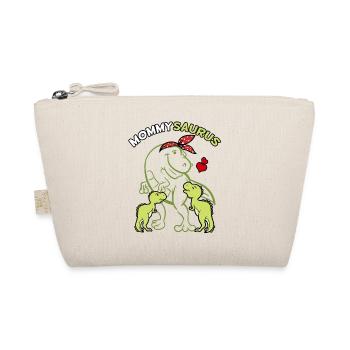 Mommysaurus avec 2 bébés - Trousse biologique - nature - Devant