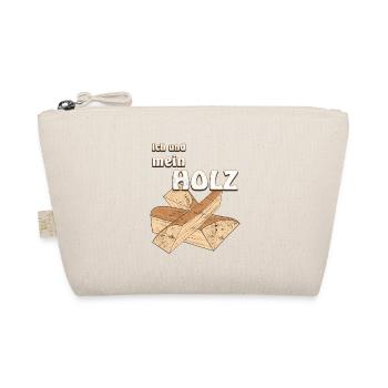 Holzscheid Ich und mein Holz Grunge - Bio-Täschchen - Natur - Vorne