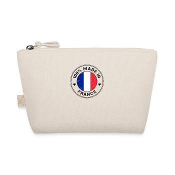 Frankreich französisch Flagge Fahne Stempel - Bio-Täschchen - Natur - Vorne