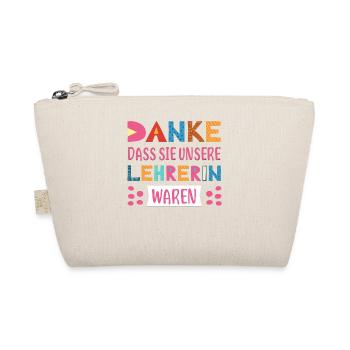 Danke dasss Sie unsere Lehrerin waren Abschied - Bio-Täschchen - Natur - Vorne