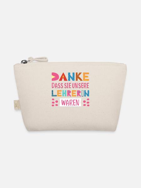 Danke dasss Sie unsere Lehrerin waren Abschied - Bio-Täschchen - Natur