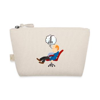 homme dort dormir sommeil chaise bureau sieste tra - Trousse biologique - nature - Devant