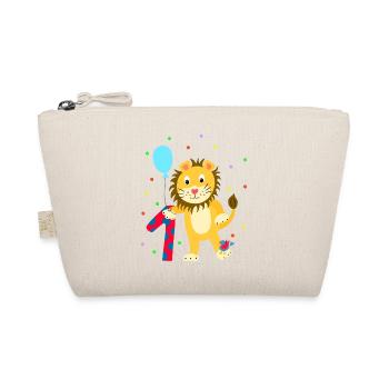 First Birthday 1st Year Lion Sweet Gift - Organic Pouch - nature - Front