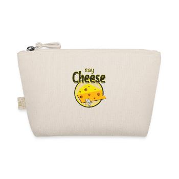 Say Cheeseburger Design mit Käse und Maus - Bio-Täschchen - Natur - Vorne