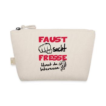 Faust sucht Fresse - Bio-Täschchen - Natur - Vorne