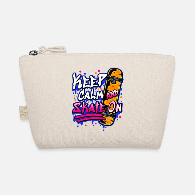 Skateboarder Skateboard Organic Pouch