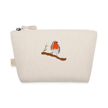 Rouge-gorge avec magnifique robe à plumes sur branche - Trousse biologique - nature - Devant