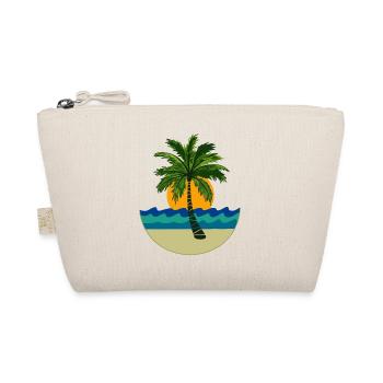 Palm tree, sun, beach - Organic Pouch - nature - Front