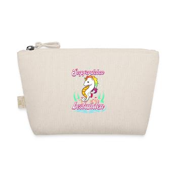 Kinder Seepferdchen Einhorn Frühschwimmer Erfolg - Bio-Täschchen - Natur - Vorne