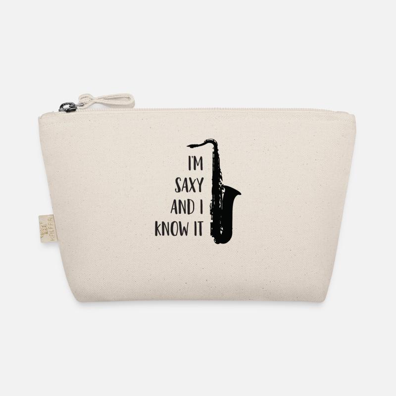 Saxophone, Sax Design - I'm Saxy and I Know It Organic Pouch
