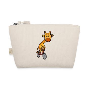 Girafe à vélo - Trousse biologique - nature - Devant