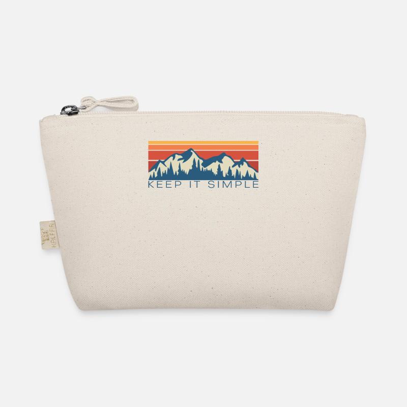 Vintage Retro Berge - Bio-Täschchen - Natur