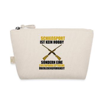Schützen Shirt · Schießsport ist kein Hobby - Bio-Täschchen - Natur - Vorne